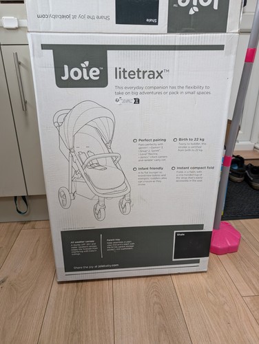 Joie pushchair black - with, rain